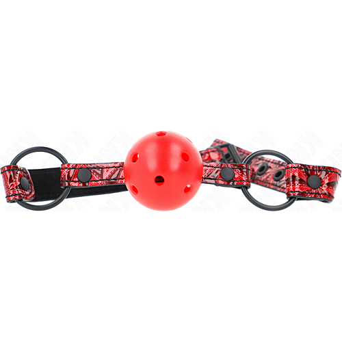 Mordaza de Bola KINK 4.5 cm Ajustabilă pentru BDSM