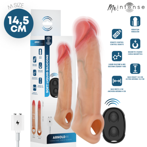 MR INTENSE - Mască realistă cu vibrații pentru plăcere