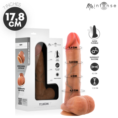 Dildo MR. INTENSE Gary S 17.8 cm cu testicule