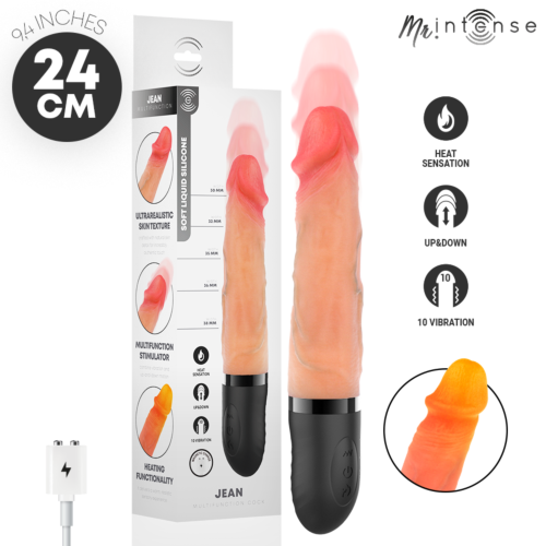 Vibrator MR. INTENSE Jean cu efect de căldură