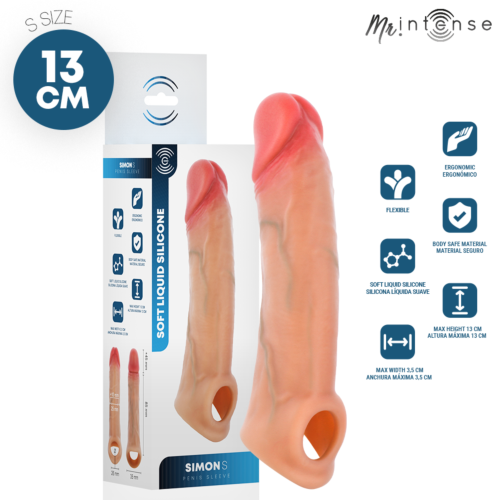 Manșon Penis MR. INTENSE Simon S 13 cm - Ø 4 cm