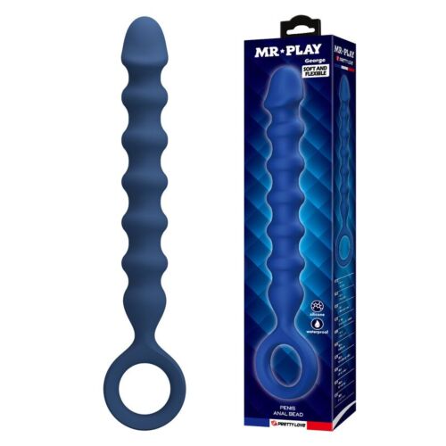 Bile Anale MR PLAY cu Inel de Recuperare și Design Texturat