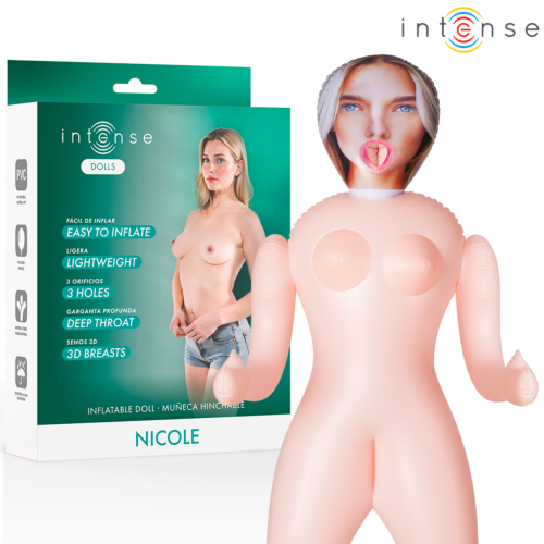 Păpușă Hinchabilă Intense Dolls Nicole cu Trei Orificii