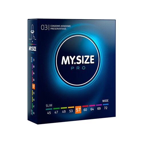 Prezervativ MY SIZE PRO 57 mm - Ajustare ultrasensibilă