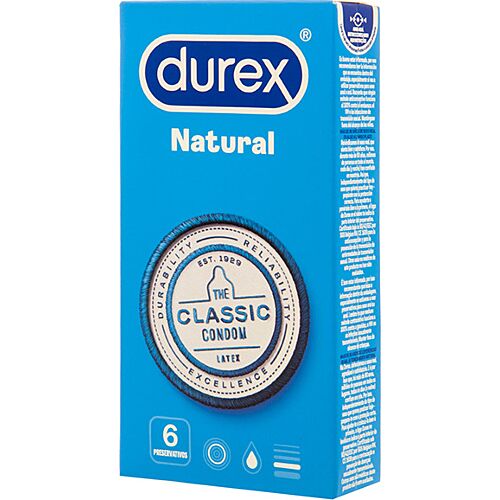 Prezervativ Durex Natural Classic cu formă easy on