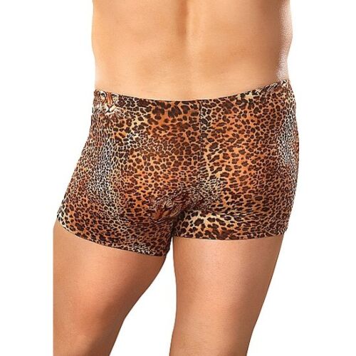 Short Lingerie Male Power Leopardo pentru Atrezi