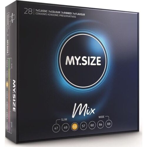 Prezervative MY SIZE MIX 53 MM - Varietate și confort