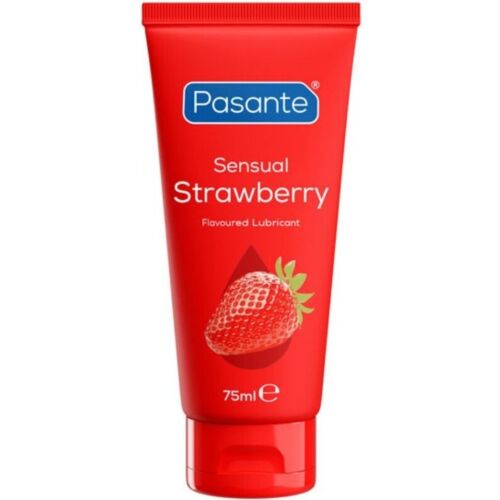 Lubrifiant PASANTE Sensual Strawberry cu aromă de căpșuni 75 ml