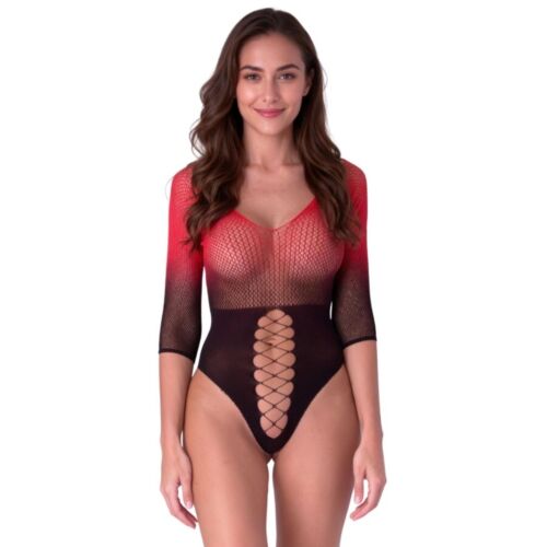 Bodystocking Passion Woman BS118 cu detalii senzuale