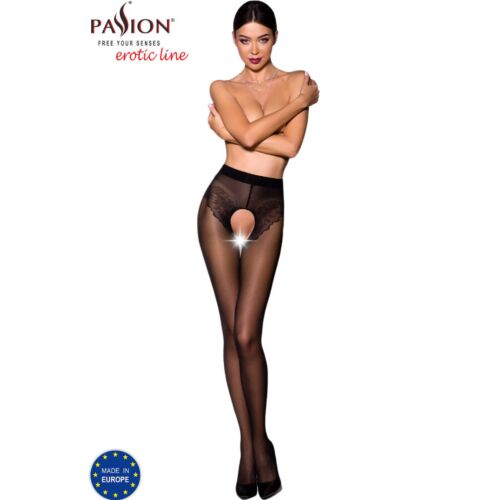 Media PASSION WOMAN GARTER & STOCK cu tăietură îndrăzneață