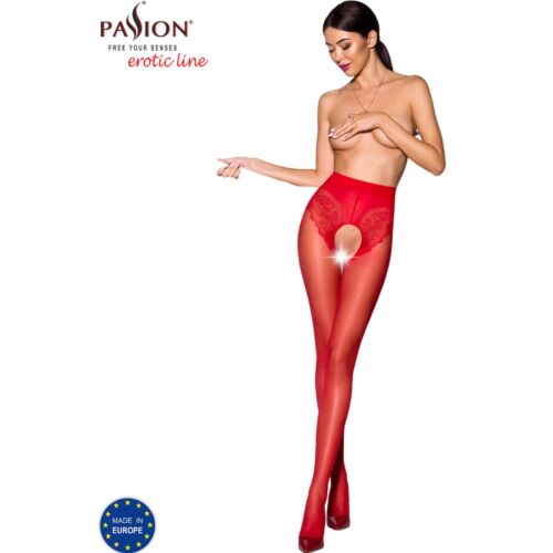 Medii PASSION WOMAN GARTER & STOCK cu tăietură inedită