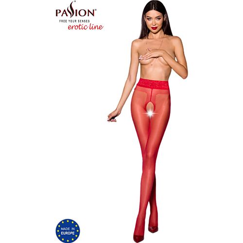 Medii PASSION WOMAN GARTER & STOCK cu deschidere între coapse