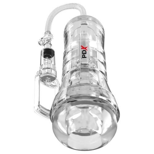 Masturbator PDX ELITE Viewtube Vac XXL cu pompă de suctiune