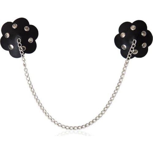 Pezonere Ohmama Fetish cu Lanț Metalic pentru Jocuri Fetichiste