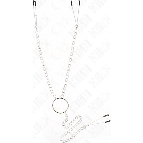 Pinze pentru mameloane KINK cu lanț de 30 cm