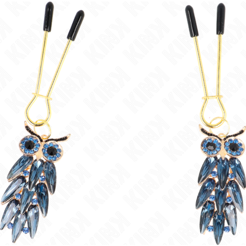 Pinze pentru sâni KINK NIPPLE GRIP cu colgante de bufniță