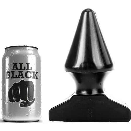 Plug anal ALL BLACK 17 CM - Confort și plăcere avansată