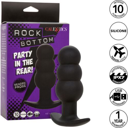 Plug Anal CALEXOTICS Rock Bottom cu 10 vibrații