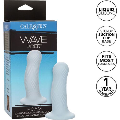Plug Anal CALEXOTICS Wave Rider Foam cu Textură Ondulată