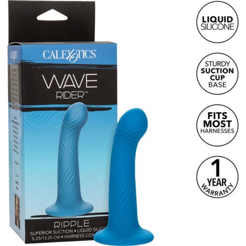 Plug anal CALEXOTICS Wave Rider Ripple cu ventuză