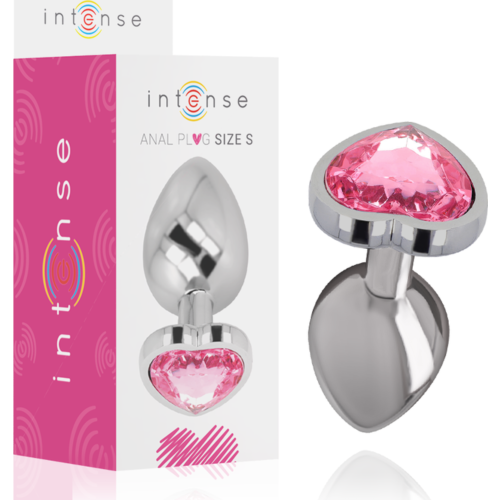 Plug anal INTENSE cu diamant roșu, dimensiune S