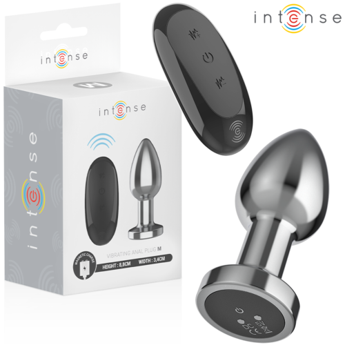 Plug Anal INTENSE M cu Control Remoto și 10 Vibrații