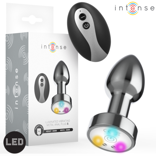 Plug anal INTENSE cu LED-uri și control remote