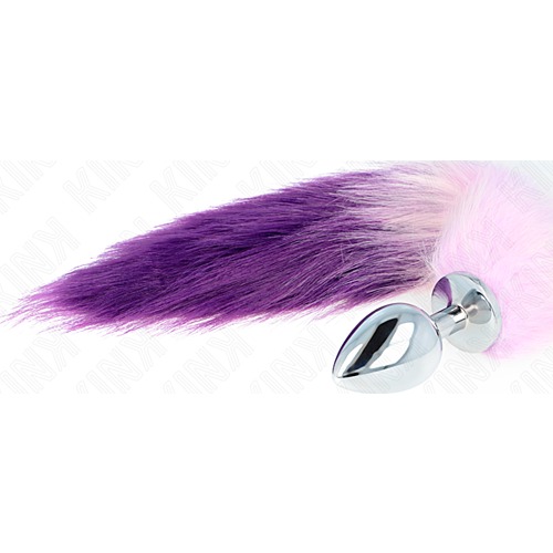 Plug Anal KINK Talla L cu Cola Sintetică pentru Plenitudine