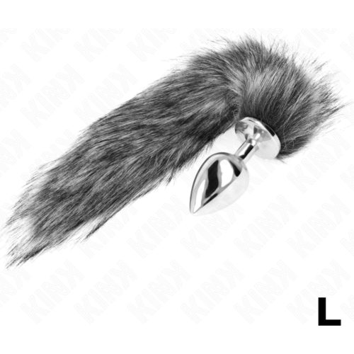 Plug Anal KINK L cu Cola Sintetică de 10 x 4 cm