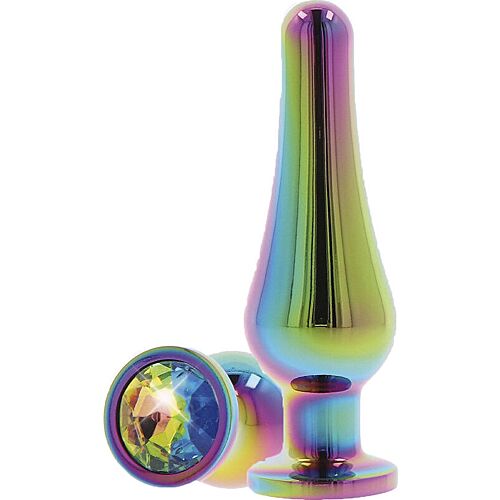 Plug anal TOYJOY Twilight Bum Bijou cu bijuterie colorată