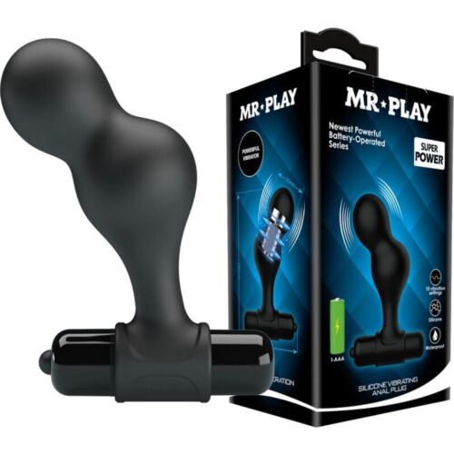 Plug anal vibrator MR PLAY cu 10 moduri de vibrație