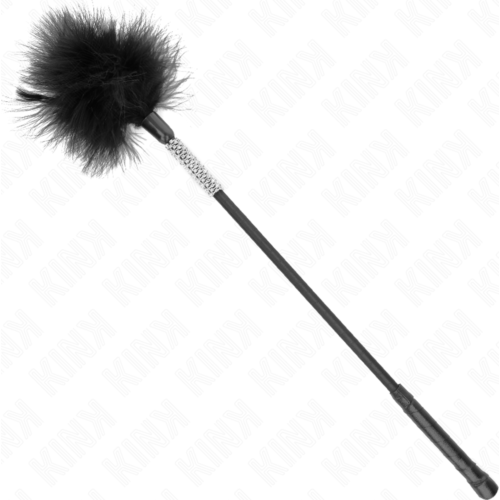 Plume BDSM KINK cu maner din diamante de 50 cm