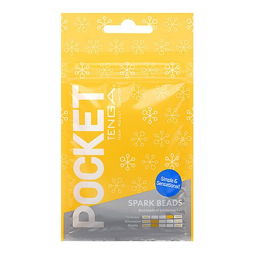 Masturbator Tenga Pocket Spark Beads cu texturi interne