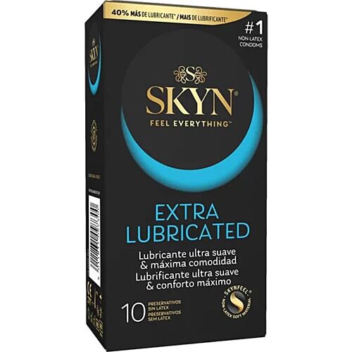 Prezervativ SKYN Extra Lubricat 10 unități cu lubrifiant