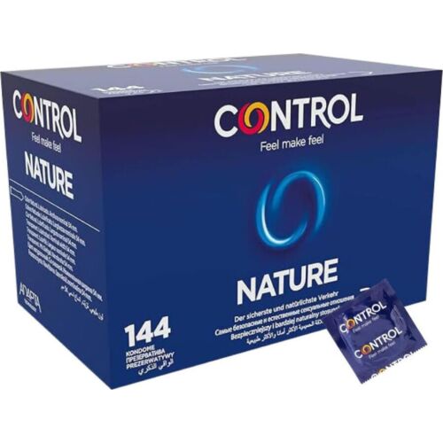 Prezervative CONTROL CONDOMS Nature 144 unități - Ajustare confortabilă