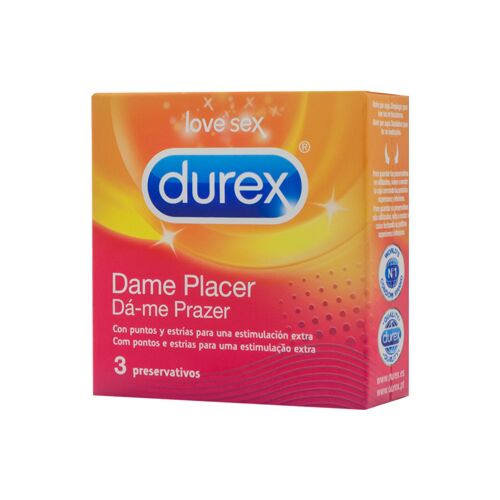 Prezervative DUREX Dame Placer cu puncte și striații