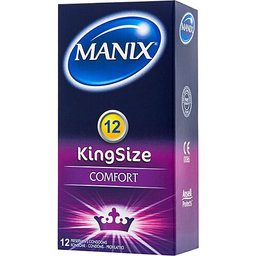 Prezervative Manix King Size 12 unități - ajustare confortabilă