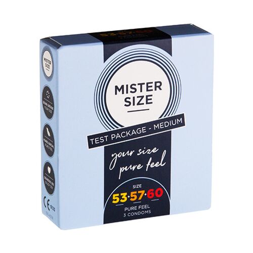 Prezervative Mister Size 53-57-60 - Set de 3