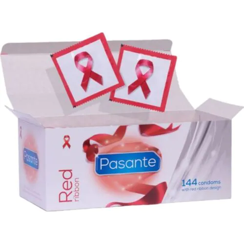 Prezervative Pasante Red Ribbon 144 unități