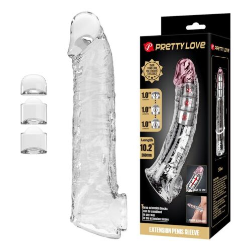 Manșon prelungitor ajustabil pentru penis Pretty Love