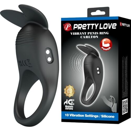 Inel Vibrator Pretty Love Carlton cu Stimulator de Clitoris