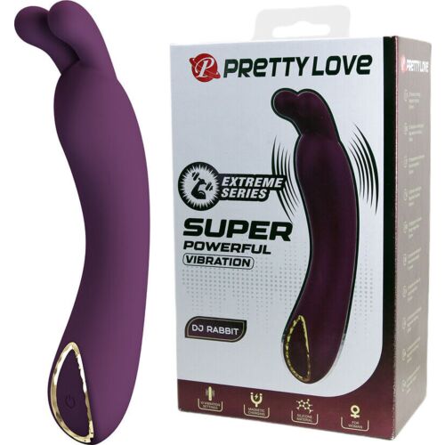 Vibrator Punkt G Pretty Love DJ Rabbit cu stimulare dublă