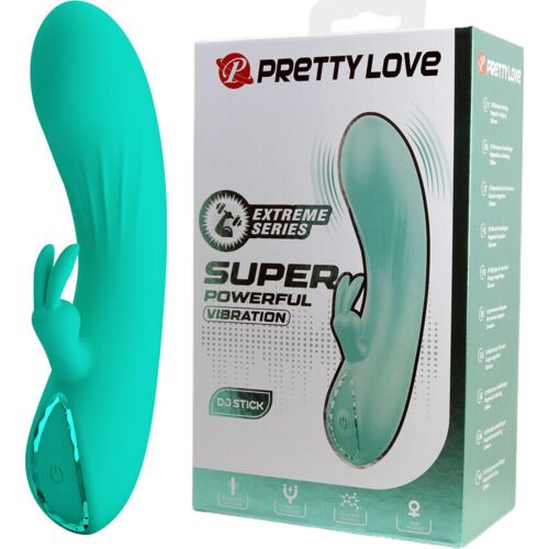 Vibrator Rabbit Pretty Love DJ Stick cu stimulare clitoridiană