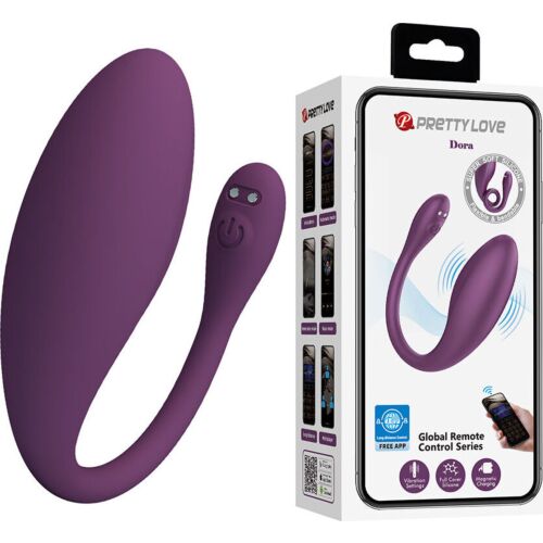 Ou vibrator Pretty Love Dora cu control de la distanță și 12 moduri