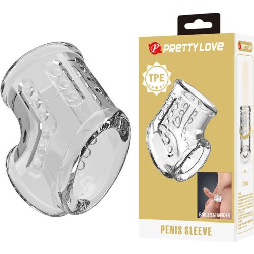 Manșon de penis Transparent PRETTY LOVE | Stimulare intensă