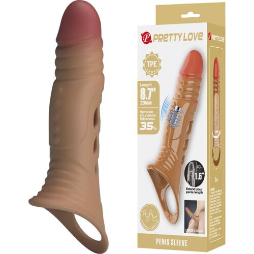 Fundă pentru Penis Pretty Love cu Vibrație și Laț Ergonomic