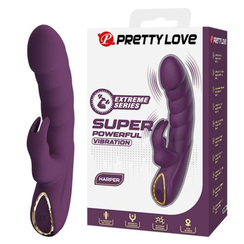 Vibrator Rabbit PRETTY LOVE HARPER cu 10 funcții