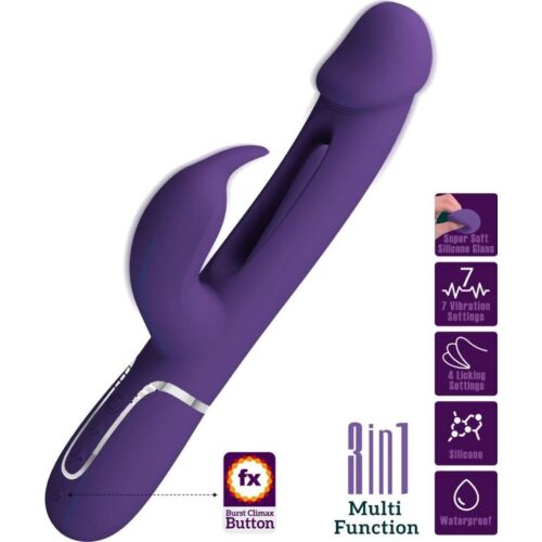 Vibrator Pretty Love Kampas cu limbă oscillantă