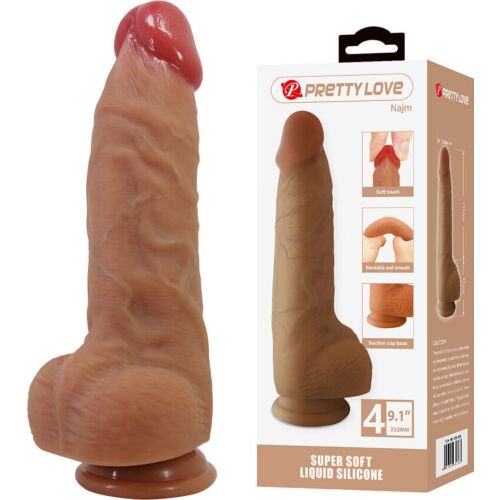 Dildo Realist Pretty Love Najm cu Ventuză