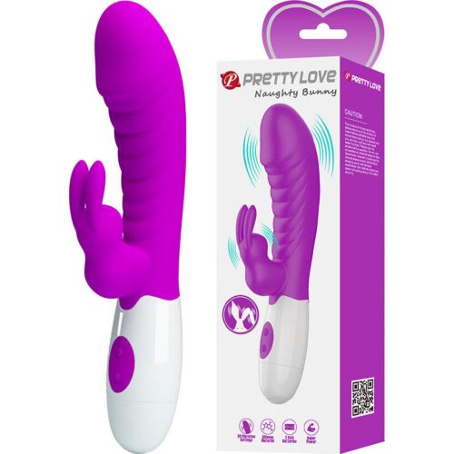 Vibrator Pretty Love Naughty Bunny cu stimulare duală